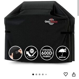 GrillTough Black BBQ Cover